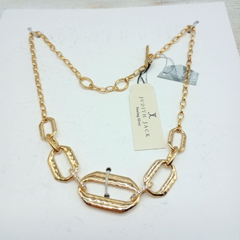 Judith Jack Gold Over Sterling Silver Necklace